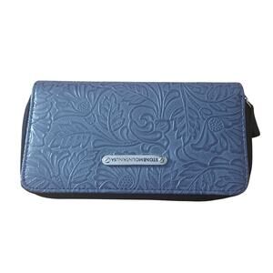 Stone Mountain Embossed Paisley Small Gray Shoulder Clutch Purse